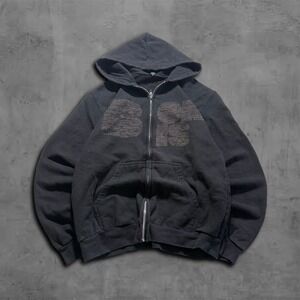 Y2K Oversized Boris Streetwear Zip Up Hoodie‎